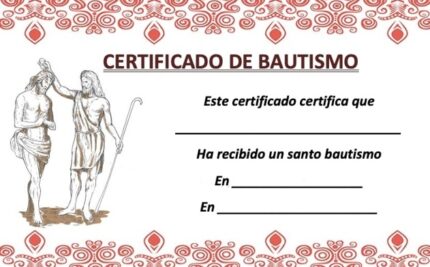 certificado de bautismo post